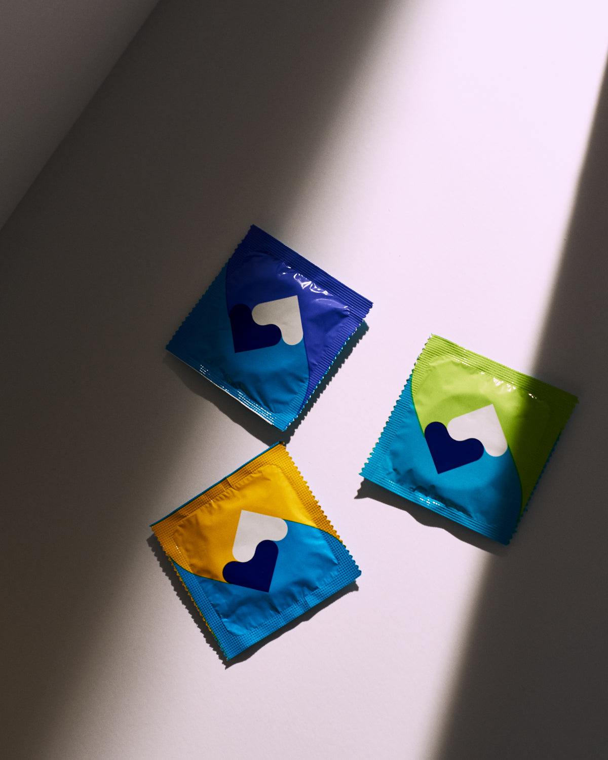 condoms in colorful wrappers